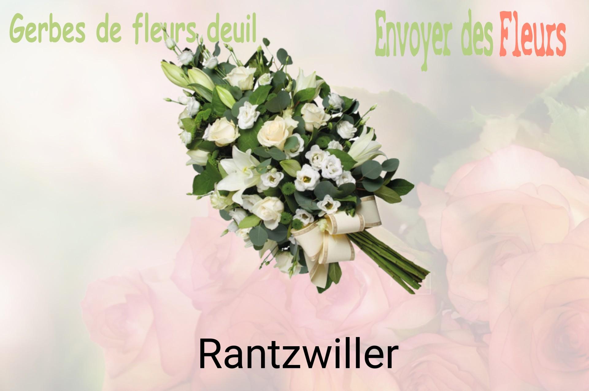 Gerbe de fleurs de deuil livrée à Rantzwiller